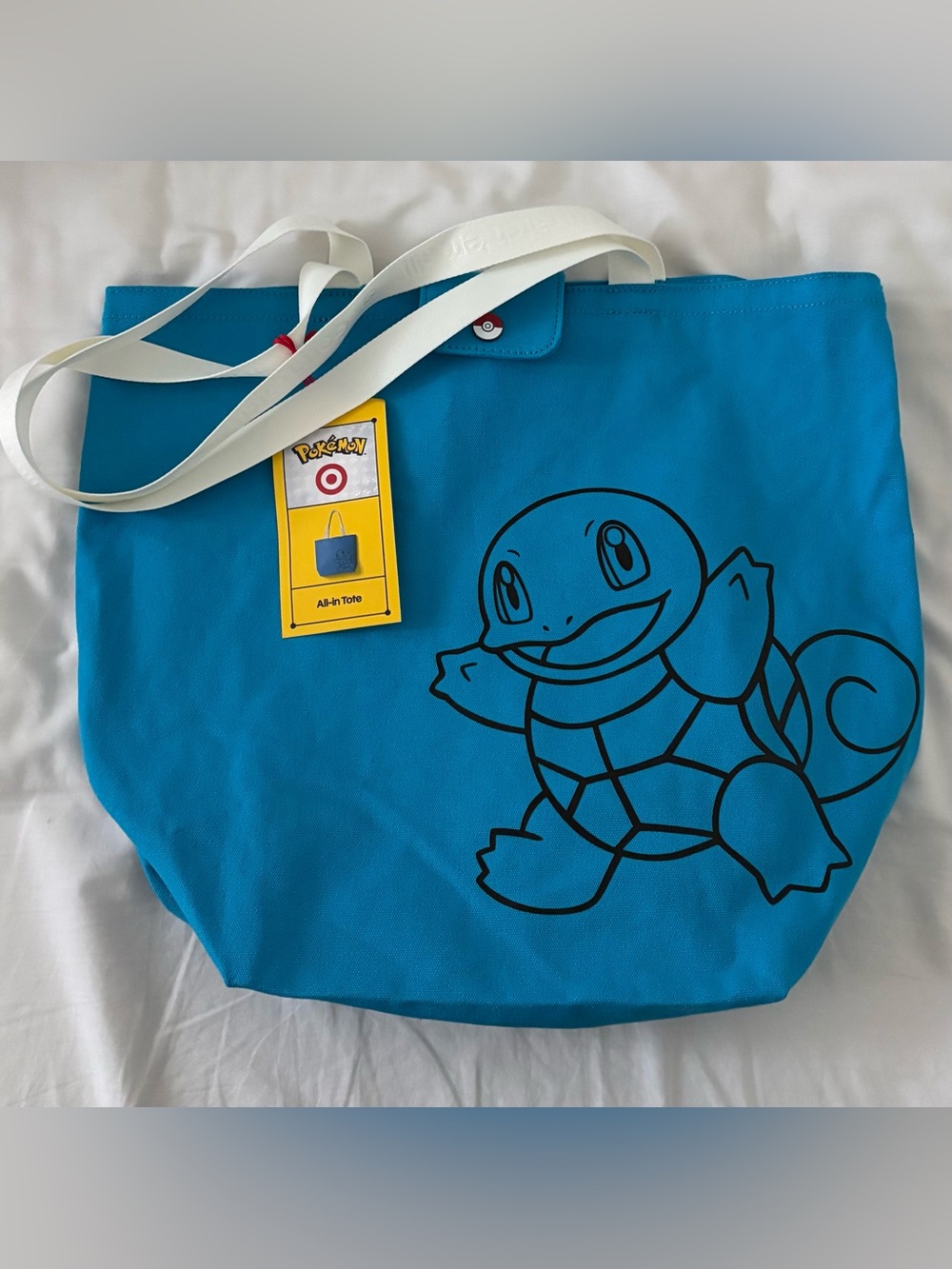 Pokémon x Target SQUIRTLE Tote Bag Blue Brand New With Tags